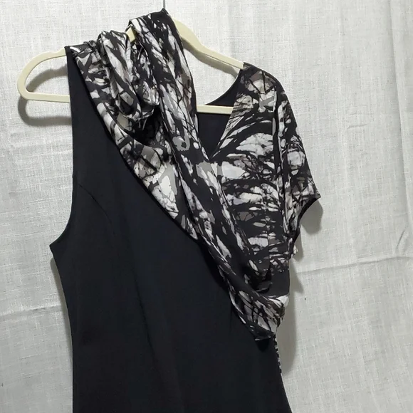 Lane Bryant Black and White Printed Two-Piece Skirt Set - Picture 4 of 4